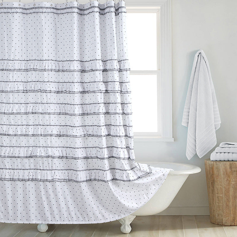 Fashion And Environment-friendly Polyester Fabrics Thickened Shower Curtain