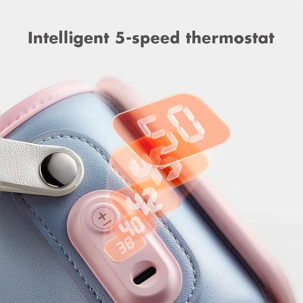 Portable USB Milk & Water Bottle Warmer with Adjustable Thermostat