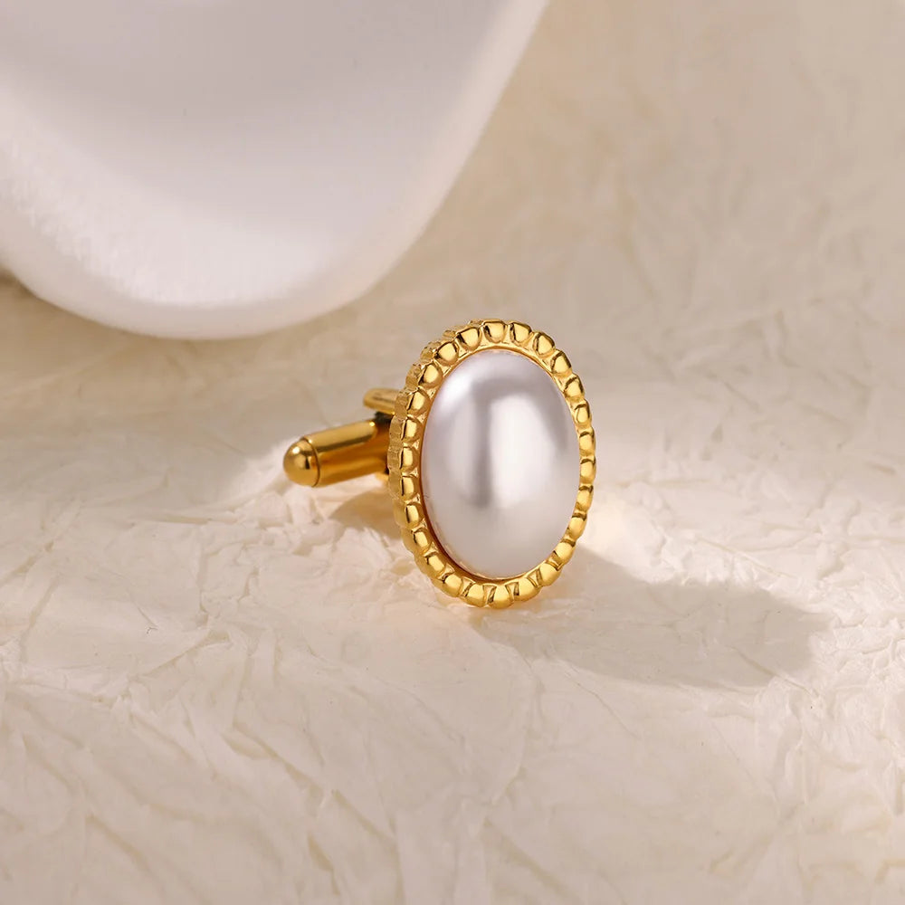 Pearl Cufflinks for Men