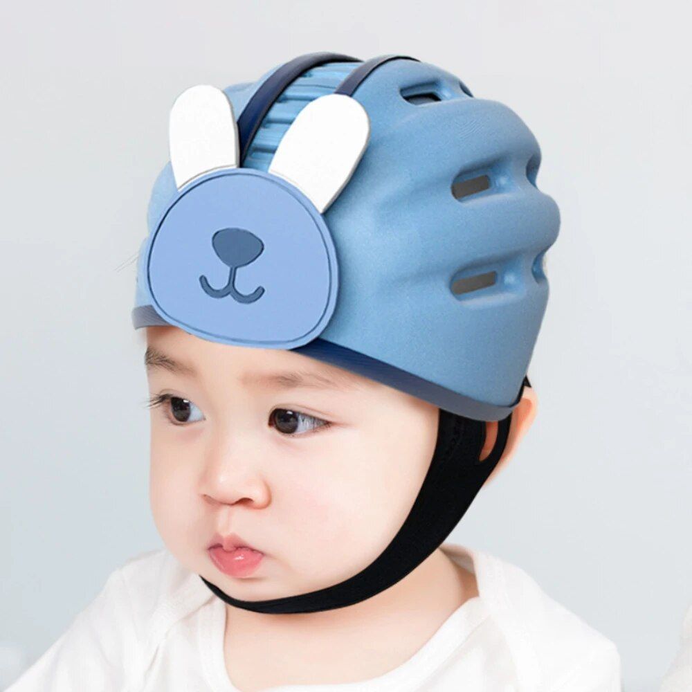 Toddler Safety Helmet: Cartoon Animal Bumper Cap with Breathable Padding