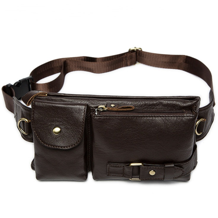 Leather Men's Waist Layer Leather Retro Men's Shoulder Crossbody Bag