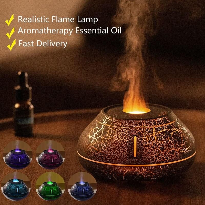 Multifunctional Lava Flame Ultrasonic Humidifier and Aroma Diffuser