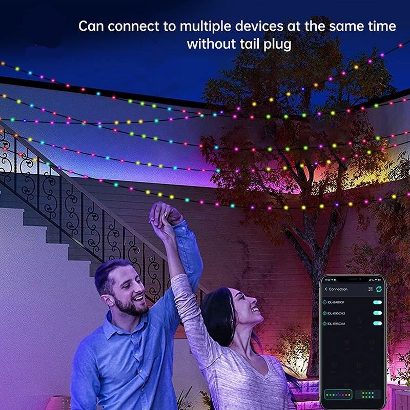 Smart LED Fairy String Lights - USB, Waterproof, Multi-Mode