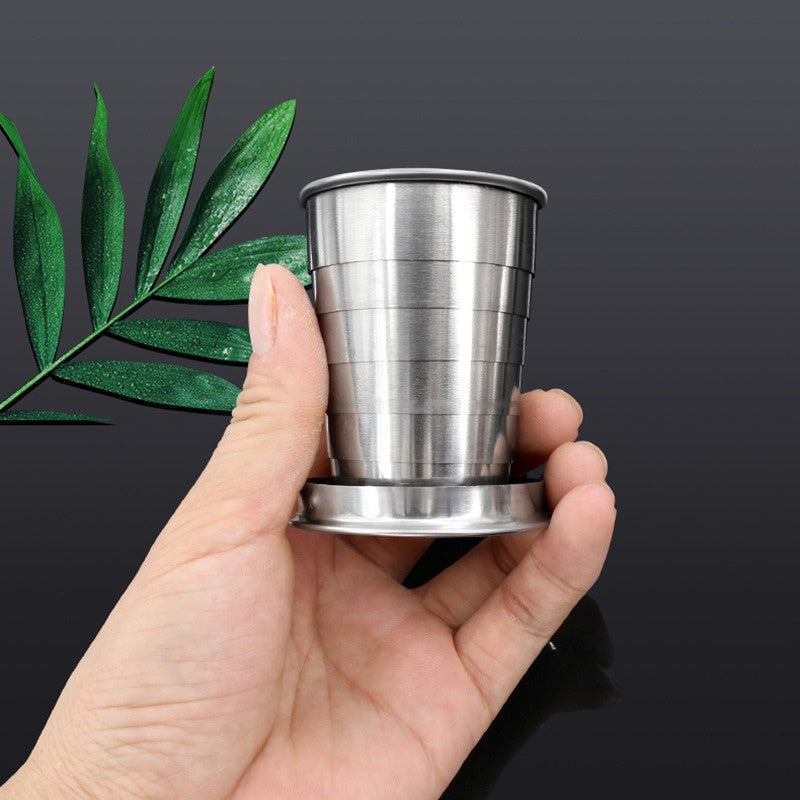 Compact Stainless Steel Folding Cup