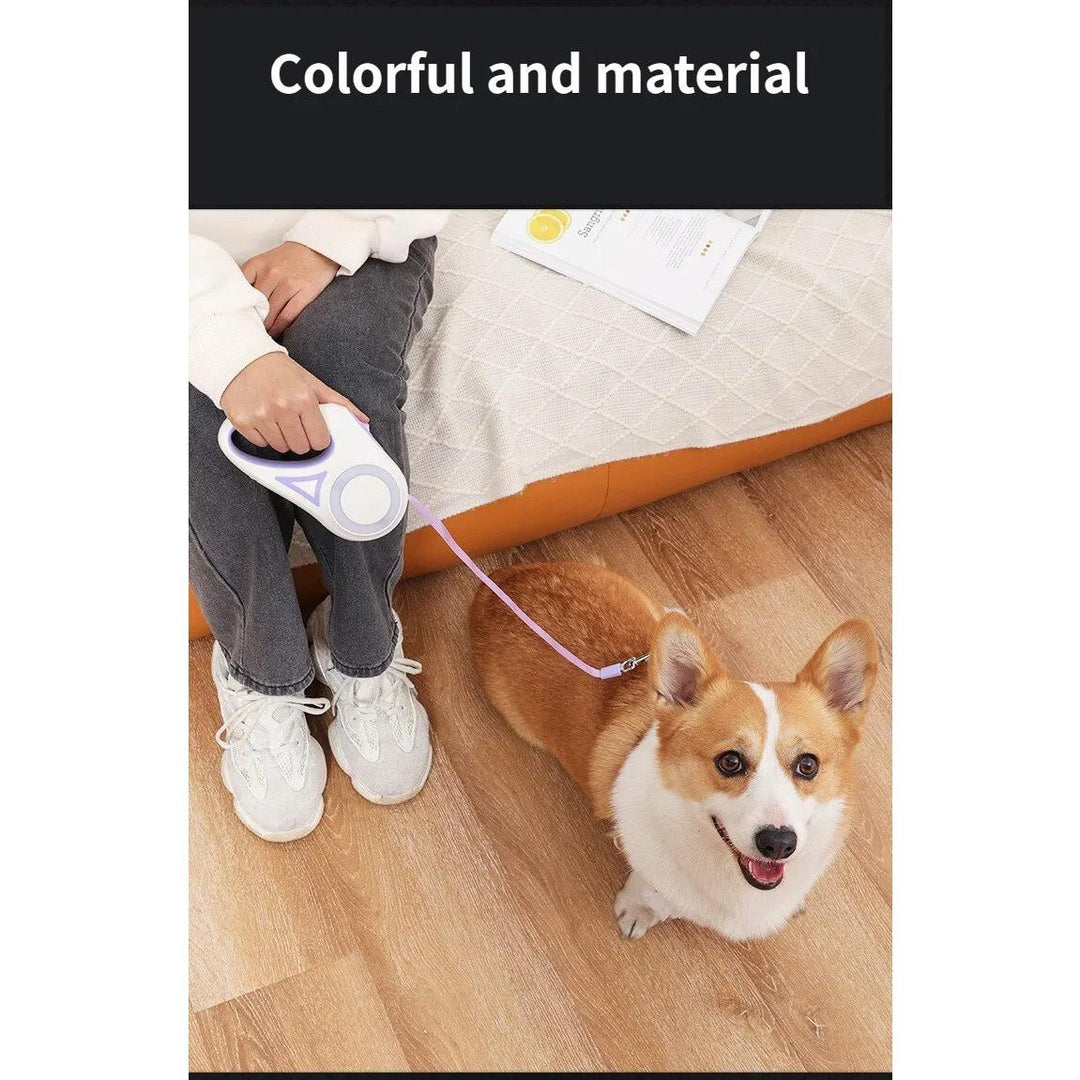 Luminous Retractable Nylon Pet Leash for Dogs & Cats - Durable, Automatic, & Extendable