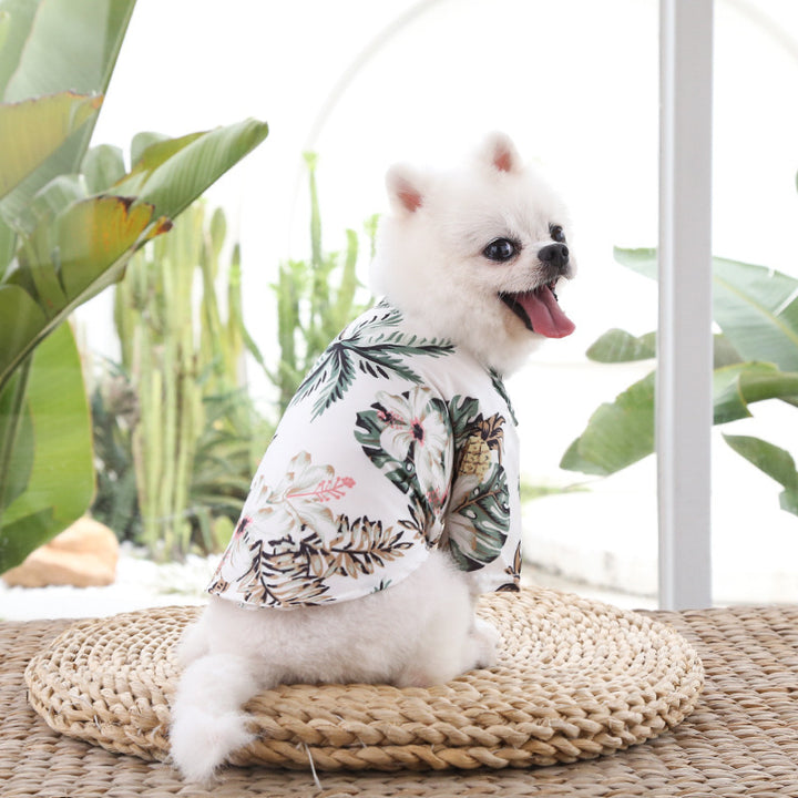 Hawaiian Summer Breeze Dog T-Shirt