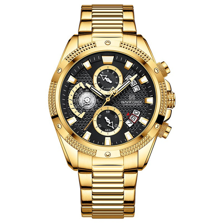 Trend Waterproof Multifunctional Quartz Watch With Large Dial