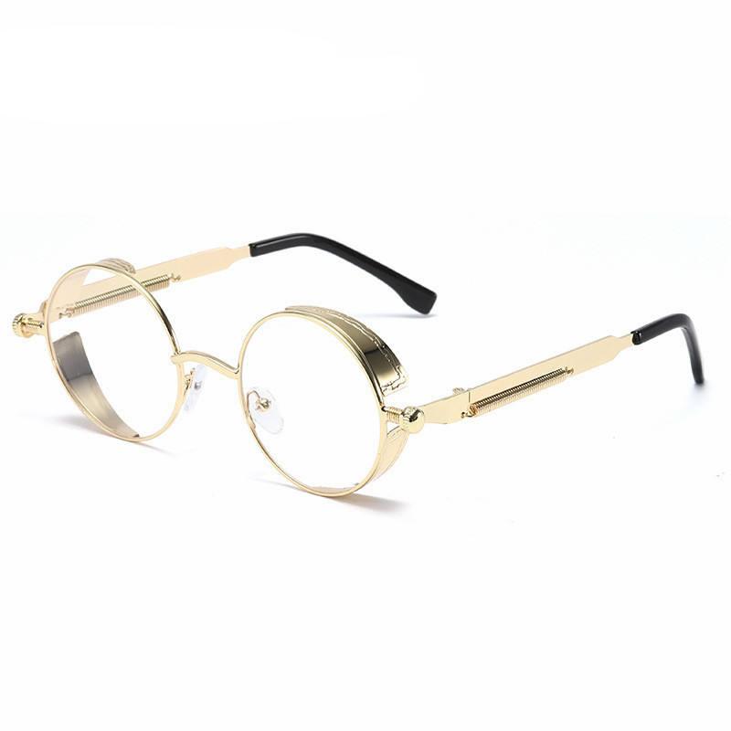 Round Metal Steampunk Sunglasses