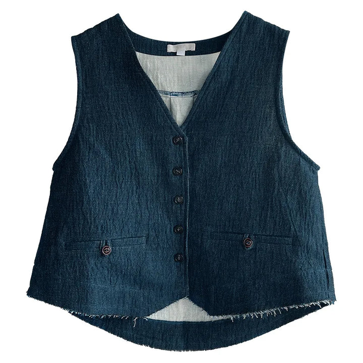 Women’s Vintage Cotton Linen Vest