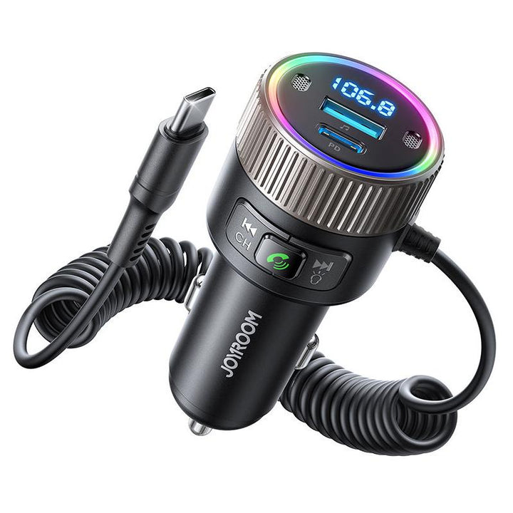 60W Bluetooth 5.4 FM Transmitter with Fast Charger