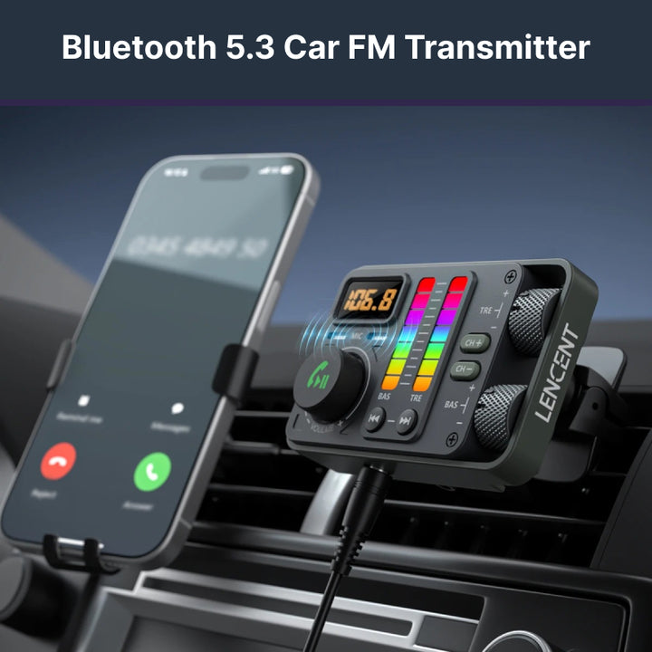 Bluetooth 5.3 Car FM Transmitter