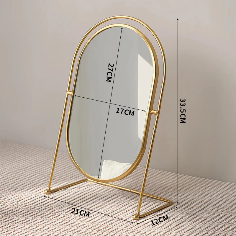 Large Minimalist Desktop Makeup Mirror