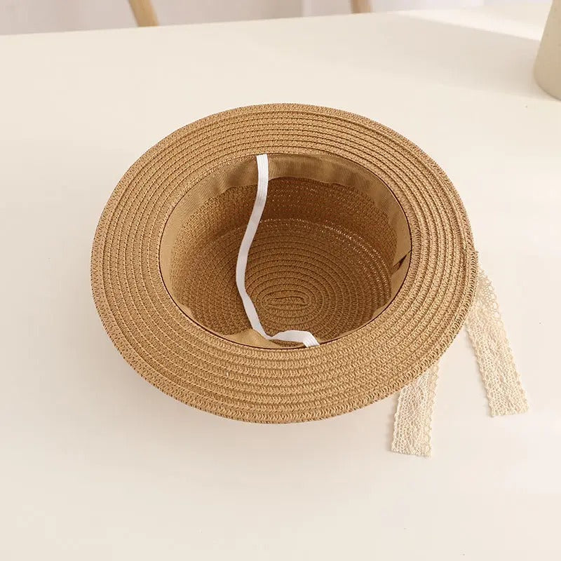 Charming Summer Princess Straw Hat for Children