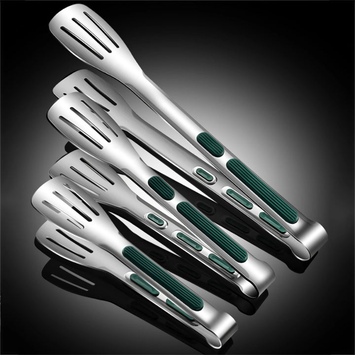 Stainless Steel BBQ Tongs with Non-Slip Handle