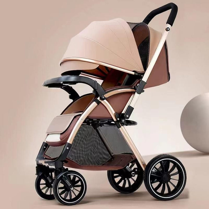 Bi-directional High Landscape Baby Stroller - Lightweight and Foldable