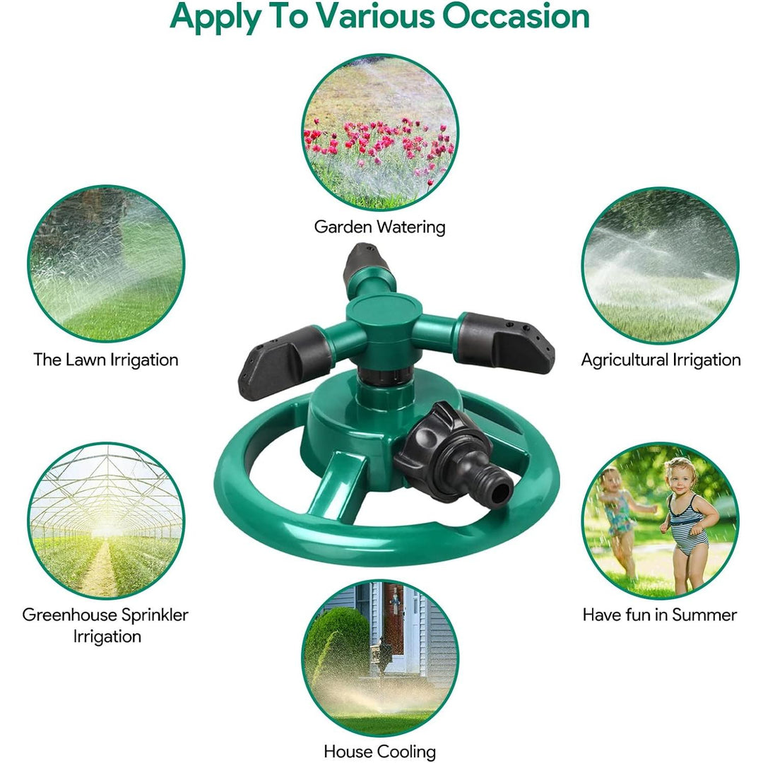 360 Degree Rotating Garden Sprinkler for Efficient Irrigation