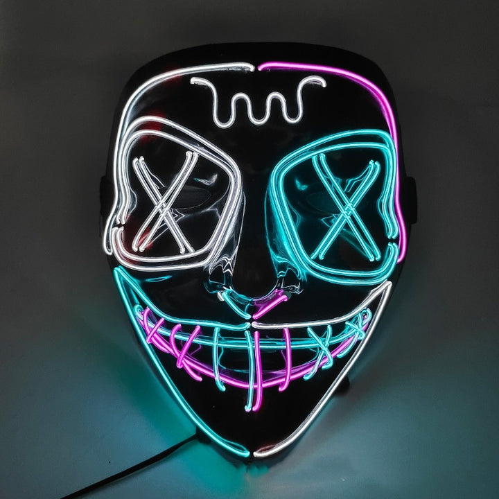 Halloween EL Horror Full Face Glow Mask