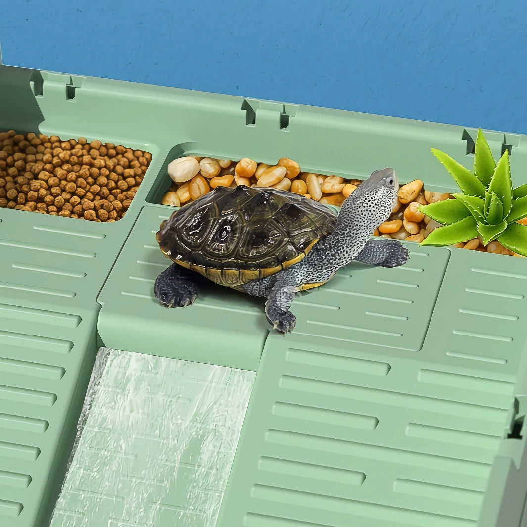 Brazilian Turtle Tank with Drying Platform - Anti-Escape Aquarium