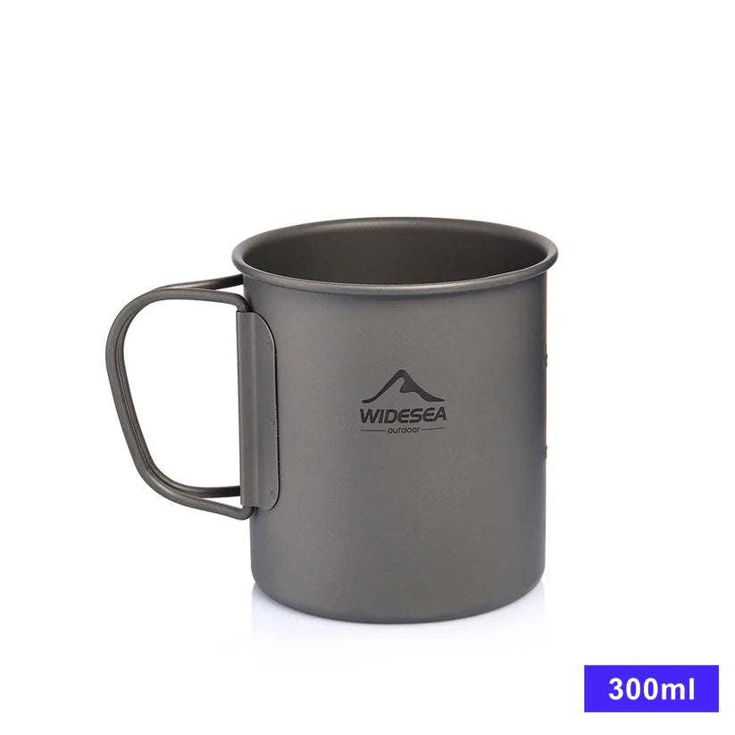 Camping Titanium Cup with Lid