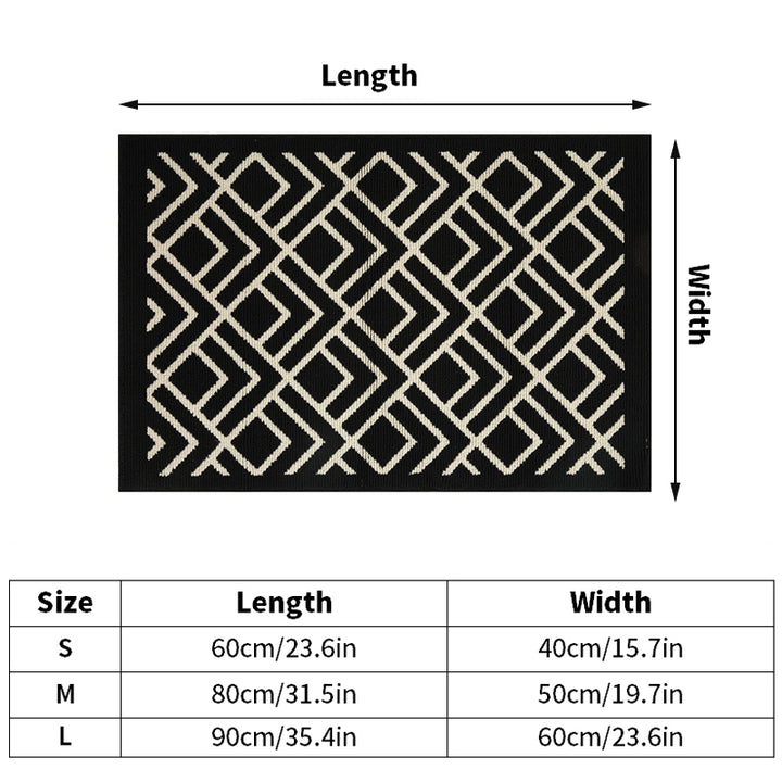 Retro Style Non-Slip Entrance Door Mat