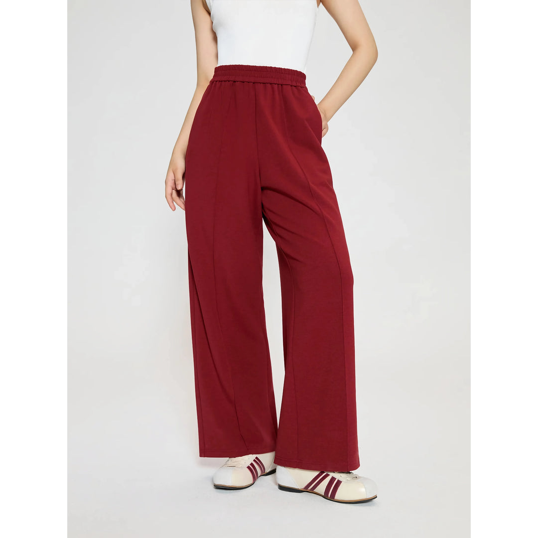 Women's High Waist Wide Leg Casual Pants for Autumn