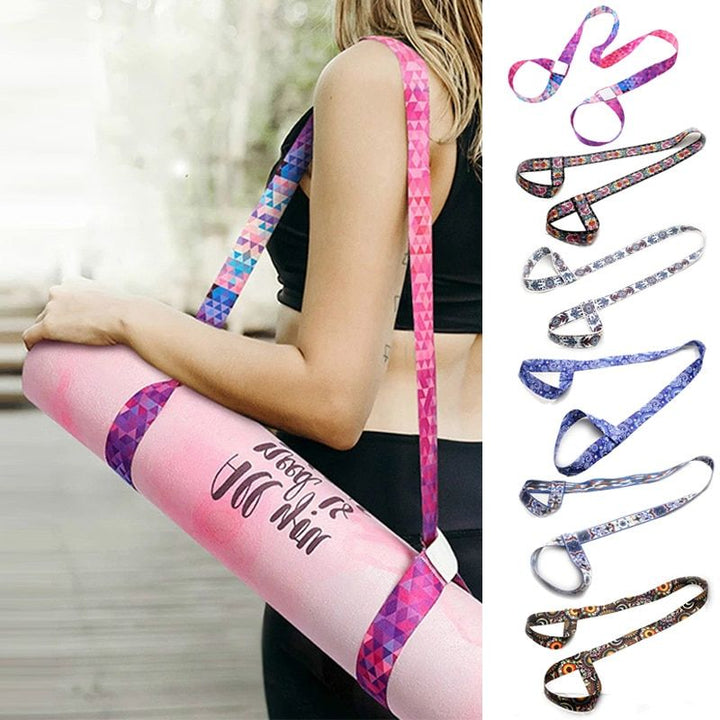 Adjustable Yoga Mat Sling Strap with Stretch Capability