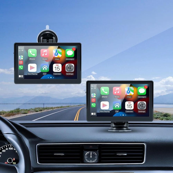 Universal 7" Touch Screen Car Multimedia Player with Wireless CarPlay and Android Auto