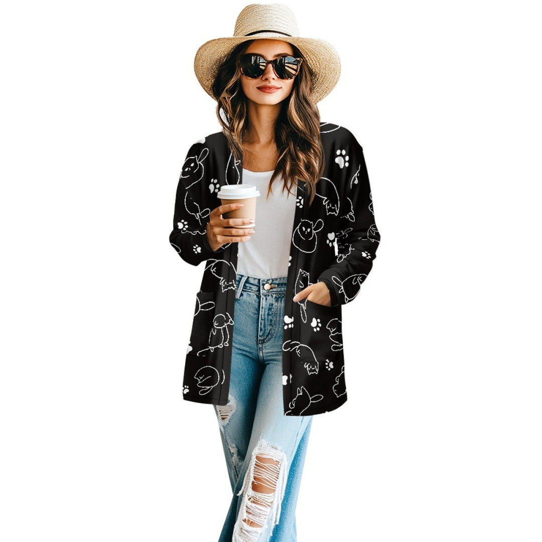 Spring And Autumn Long Sleeve Cardigan Jacket