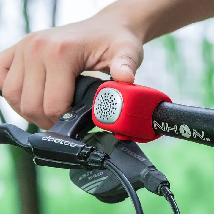 Electric Cycling Bell with 110 dB Horn, Rainproof Handlebar Ring