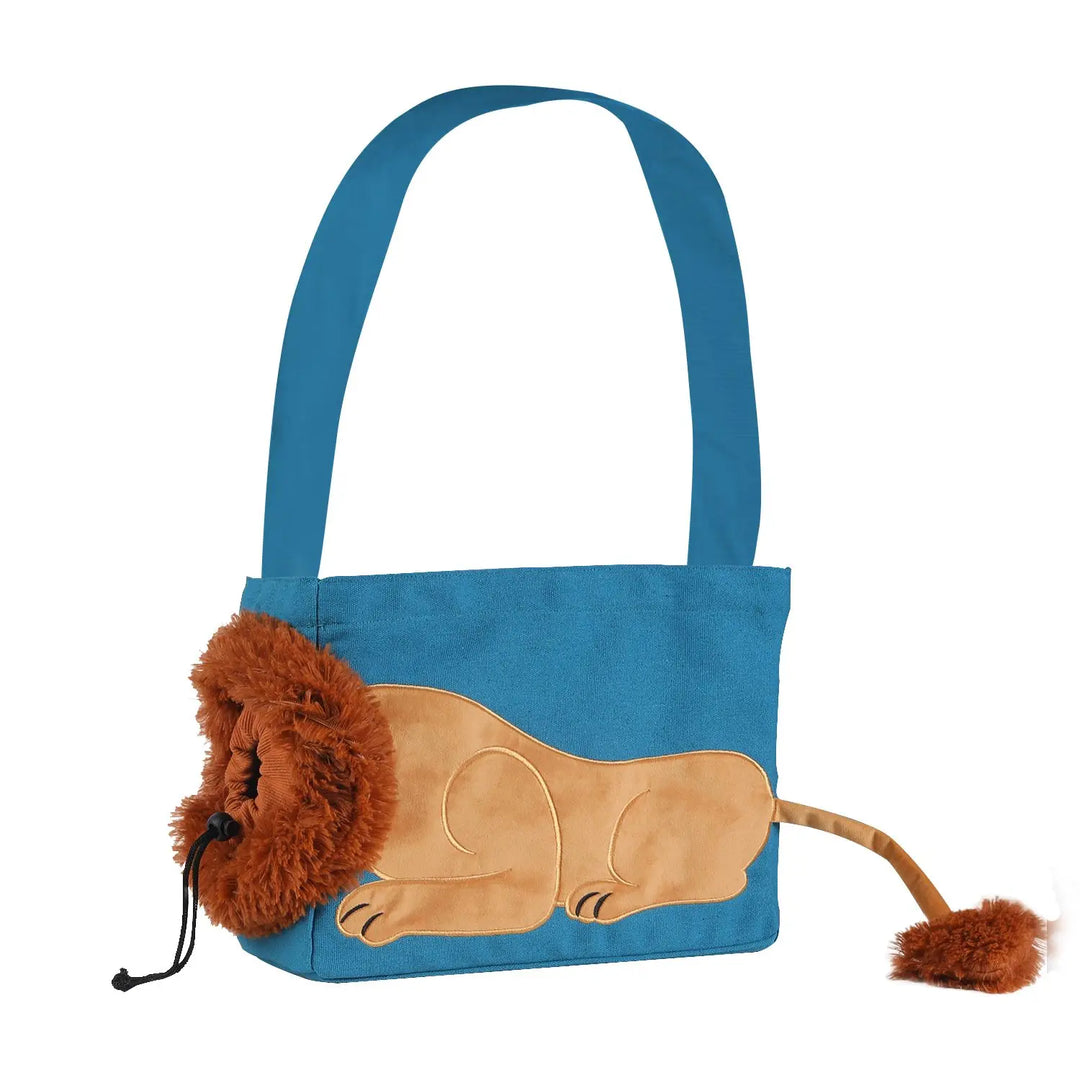 Lion-Shaped Cat & Dog Carrier Bag