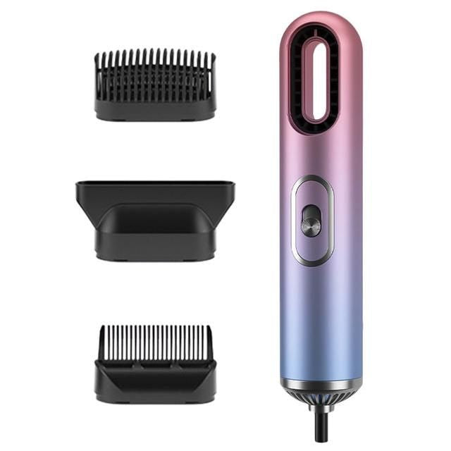 Compact 3-in-1 Anion Hair Dryer with Straightening Comb and Overheat Protection