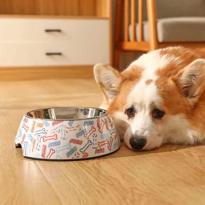 Stainless Steel Anti-Tip Pet Bowl