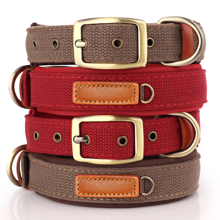 Nylon Soft Padded Adjustable Dog Collar for Small and Medium Dogs