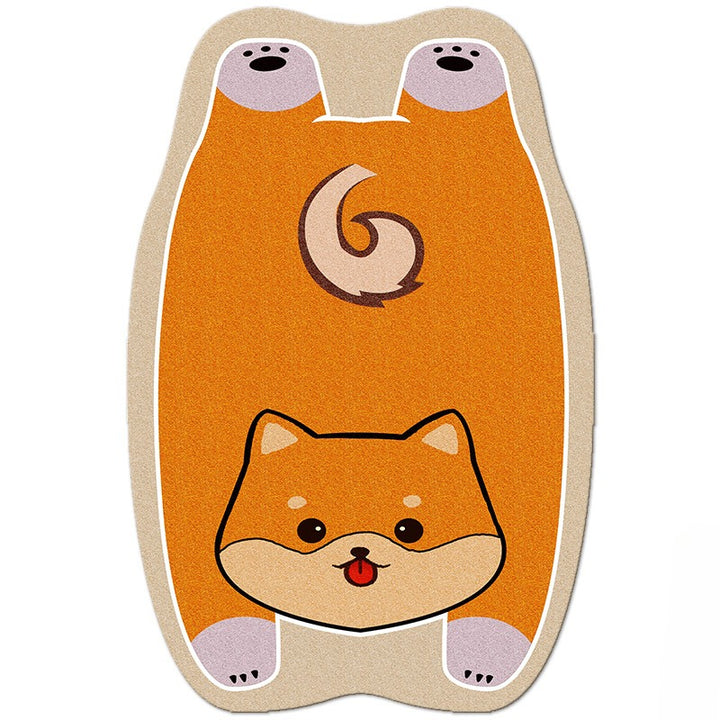 Cute Animal Living Room Decorative Rugs – Plush Soft Cartoon Bedroom Carpet