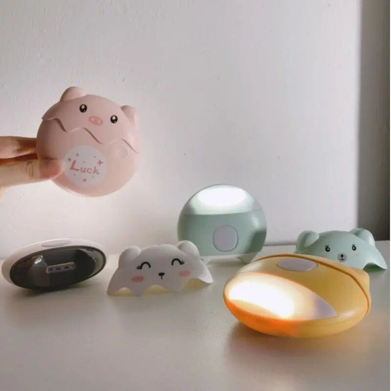 3-in-1 Electric Nail Tool with Night Light and Cartoon Design