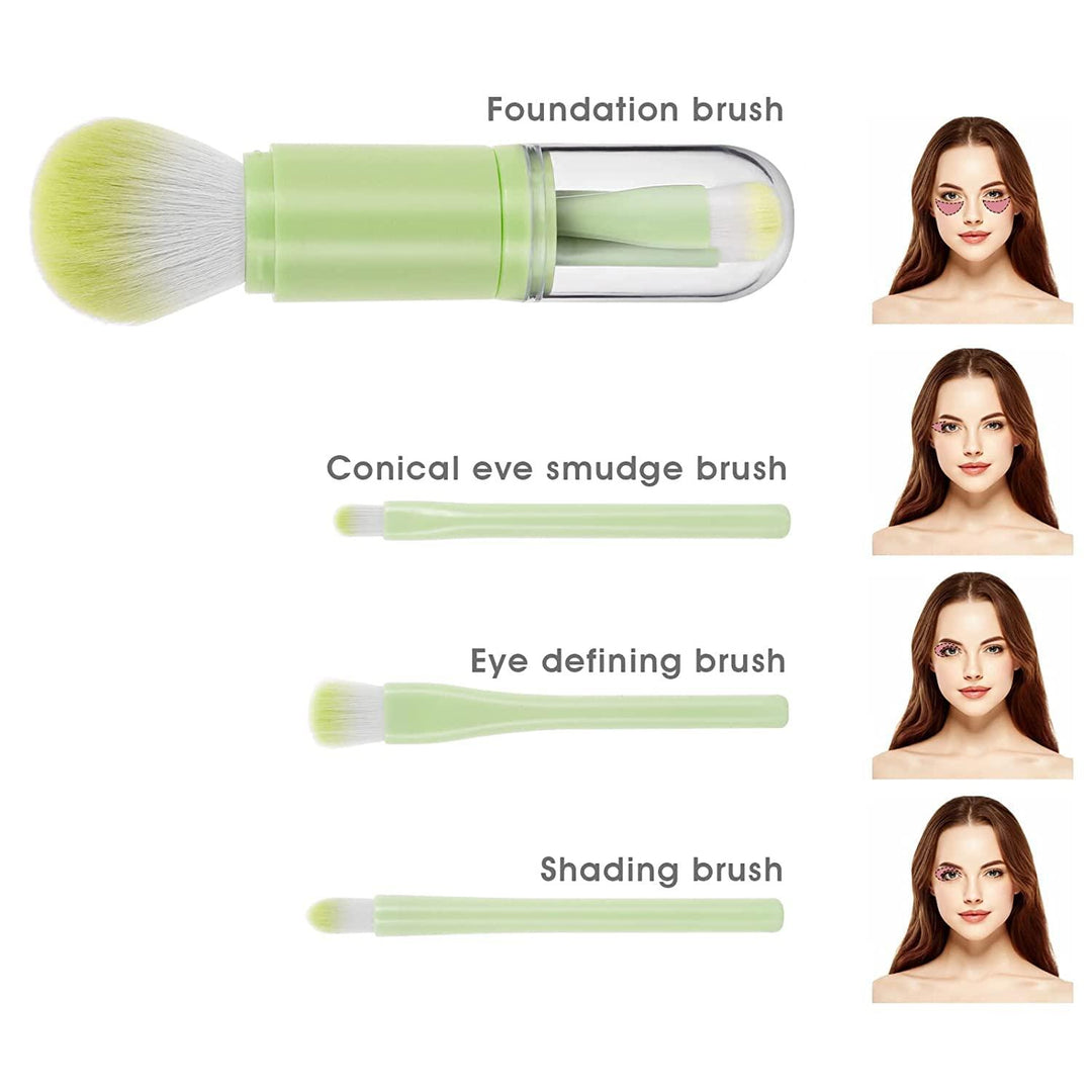 4-in-1 Portable Makeup Brush Set