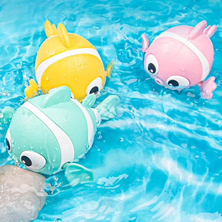 Cartoon Fish Wind-Up Bath Toy for Toddlers