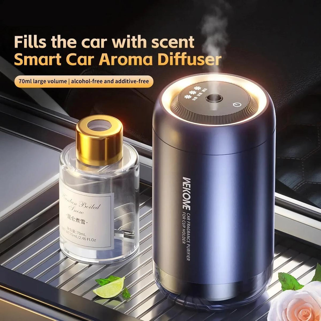 Smart Black Touch Control Car Diffuser & Air Purifier