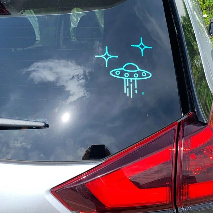 Alien Encounter Vinyl Car Decal