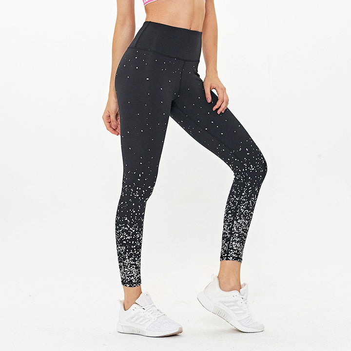 Star print yoga pants