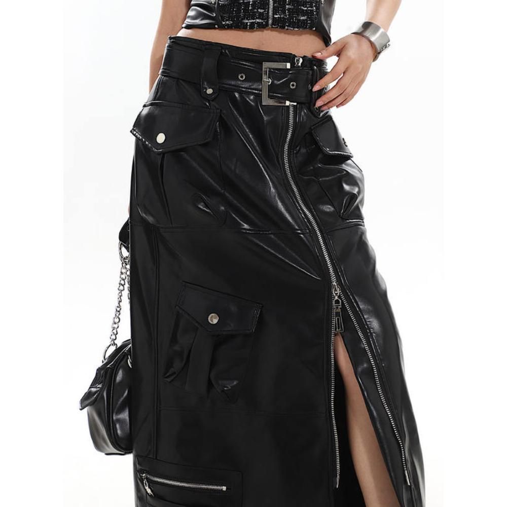 Stylish and Versatile Leather Skirt for Women