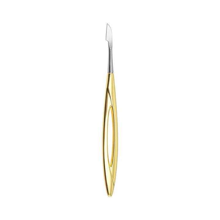 Gold Stainless Steel Cuticle Pusher and Nail File