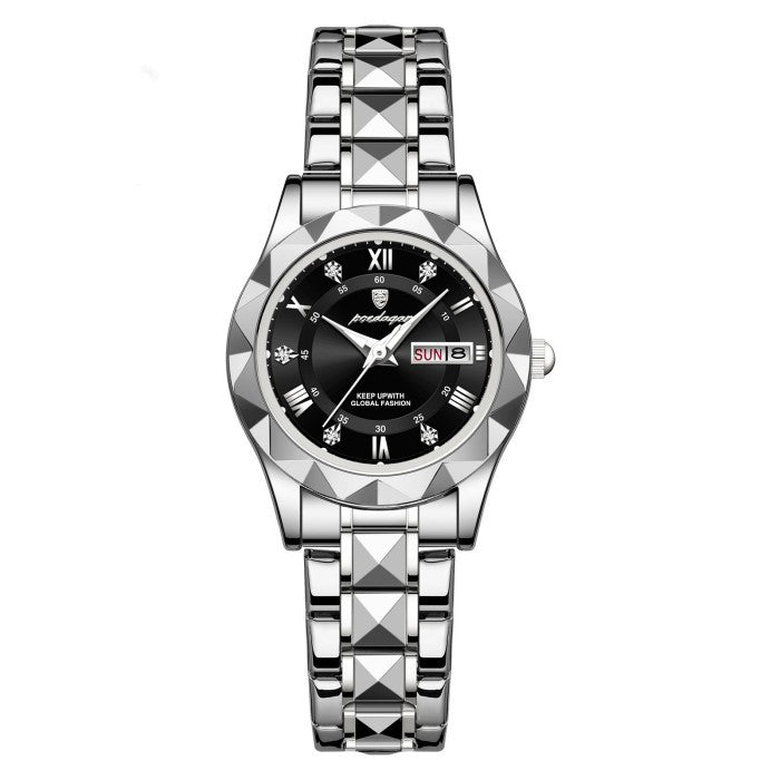 Waterproof Women's Luminous Dual Calendar Watch