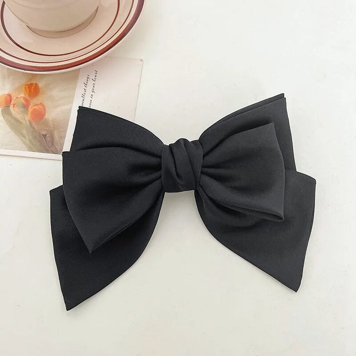 Fashionable Satin Bow Hairpin Hairclip