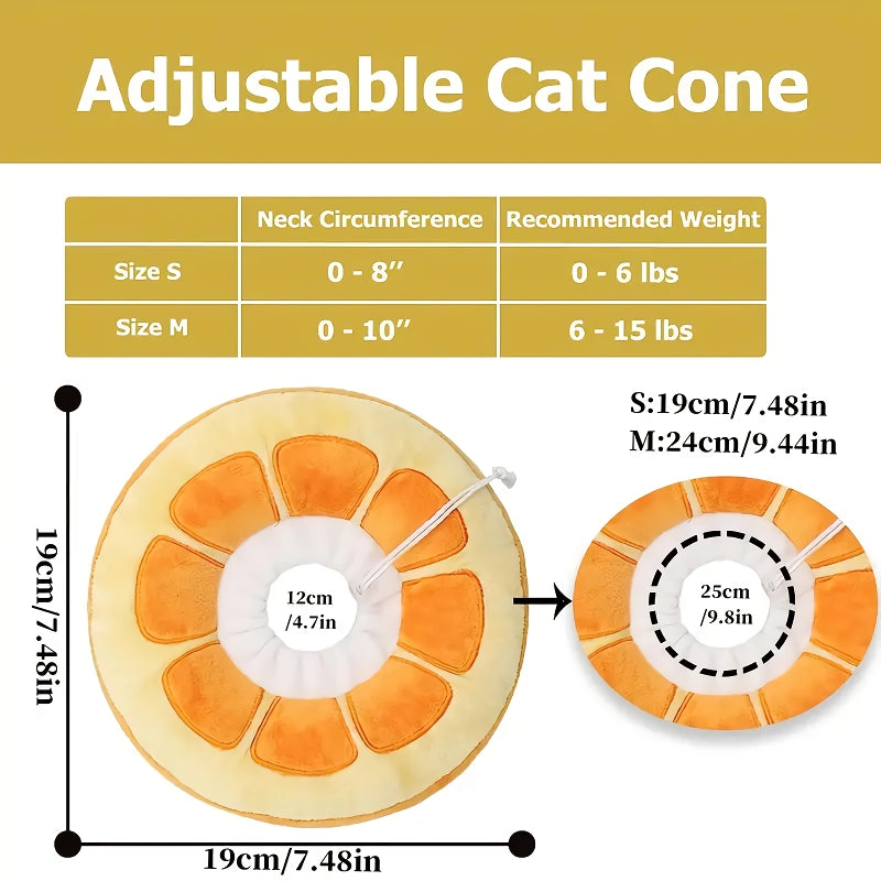 Adjustable Fruit-Shaped Cat and Dog Elizabethan Collar