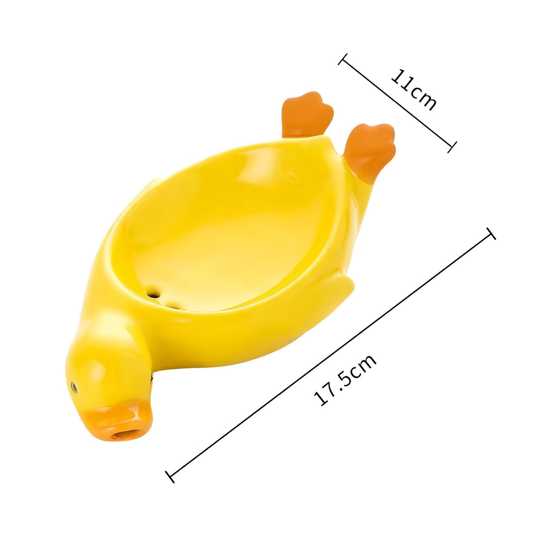 Creative Yellow Duck Ceramic Soap Dish