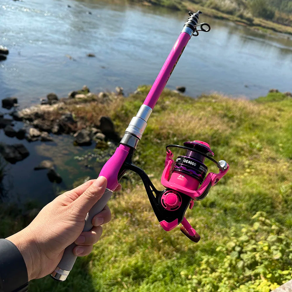 Telescopic Fishing Rod and Reel Combo