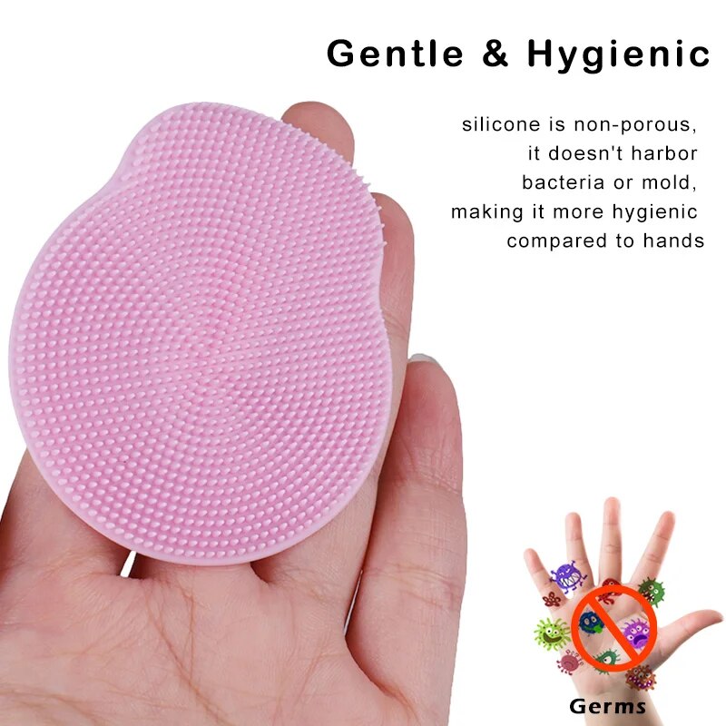 Soft Silicone Facial Cleansing Brush: Exfoliating and Massaging Scrubber for Deep Pore Cleansing