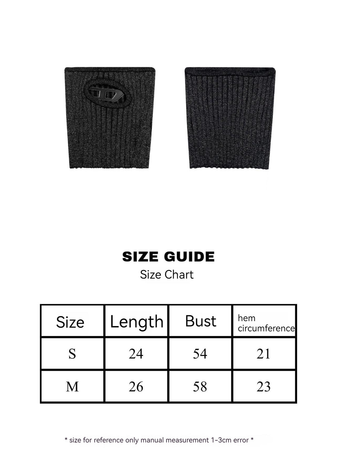 Metal Hollow Iron Knitted Black Tube Top Vest Slim Outer Wear Design Sense Female Summer