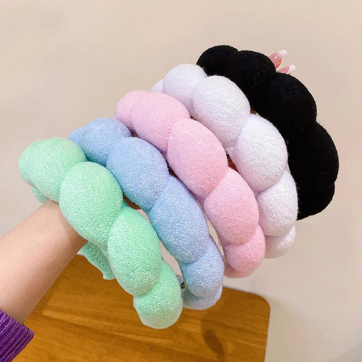 Soft Fluffy Sponge Headband for Makeup, Skincare & Hair Styling